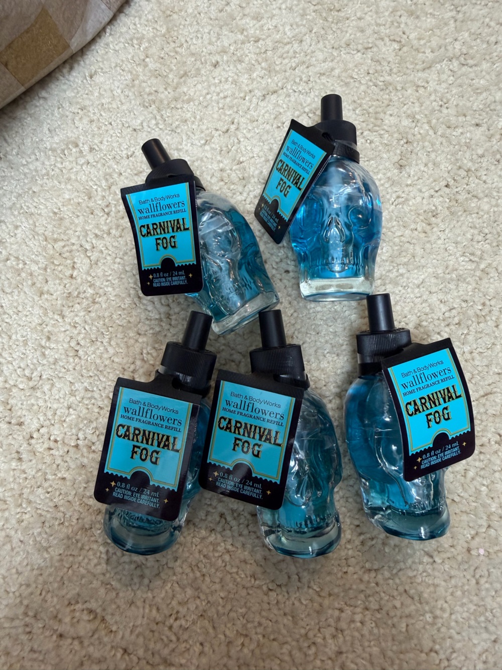 NEW NWT 5 Bath & Body Works Refills-Carnival Fog